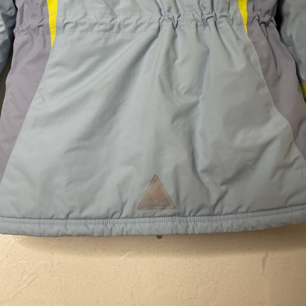 L.L. Bean Girls Blue Thinsulate Hooded Winter Jacket Outdoor Snow, Large 14/16 - Picture 13 of 16